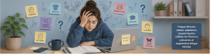 Illustration de la fatigue cognitive liée aux difficultés des fonctions exécutives dans l'autisme