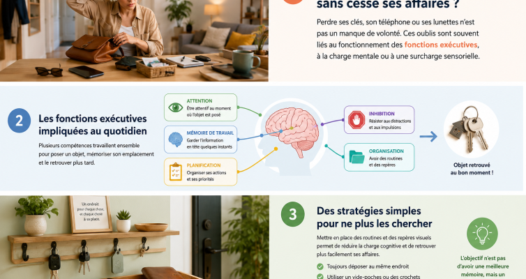 fonctions exécutives et l'organisation quotidienne